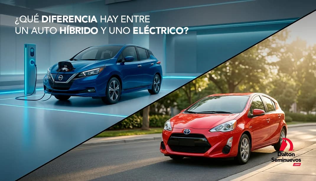 ¿Qué diferencia hay entre un auto híbrido y uno eléctrico?