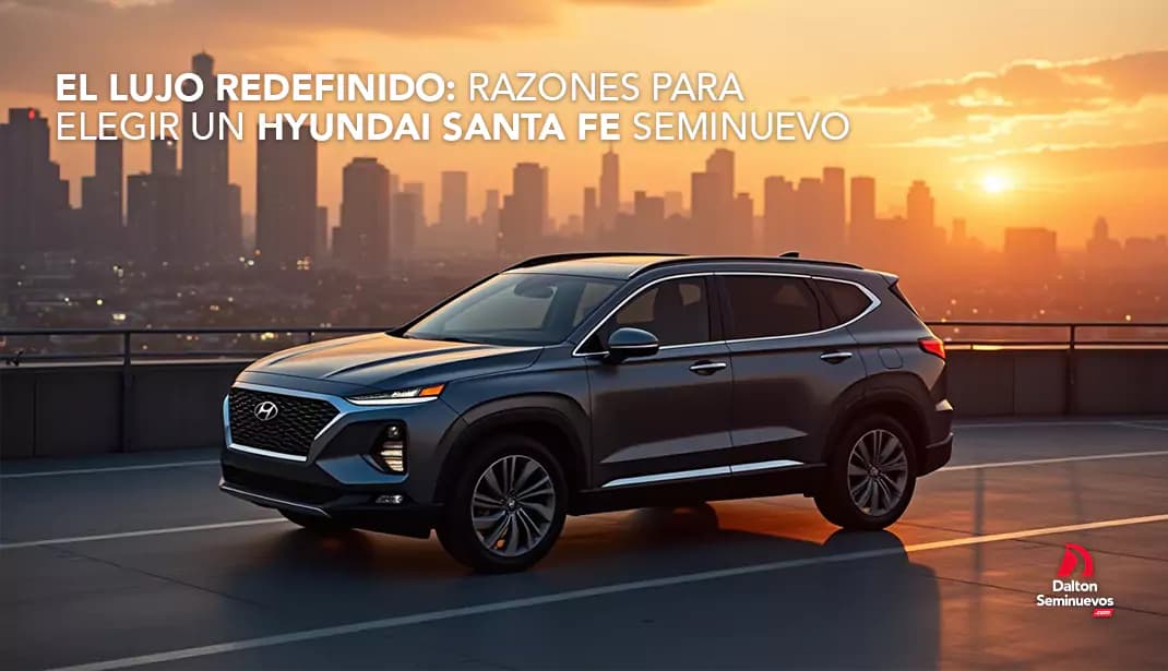 El lujo redefinido: Razones para elegir un Hyundai Santa Fe seminuevo