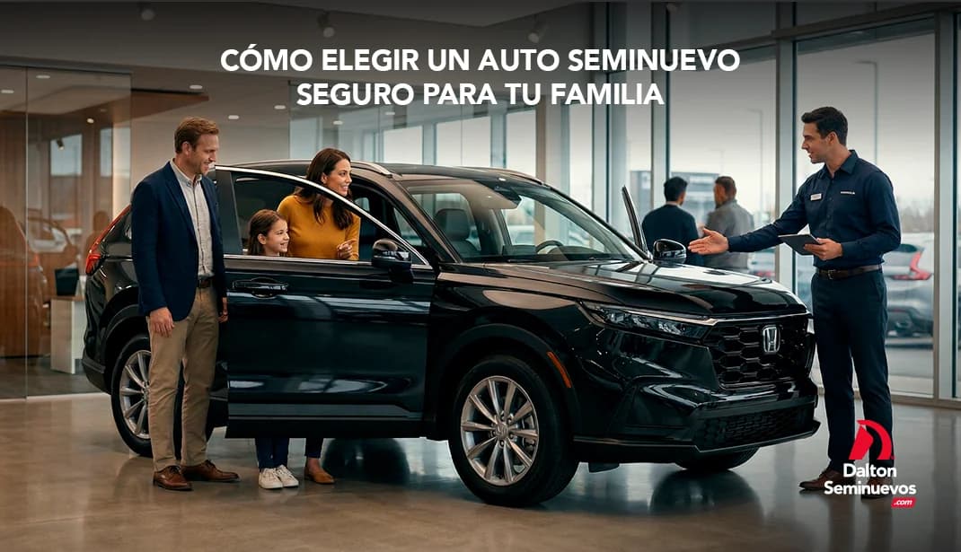 Cómo elegir un auto seminuevo seguro para tu familia
