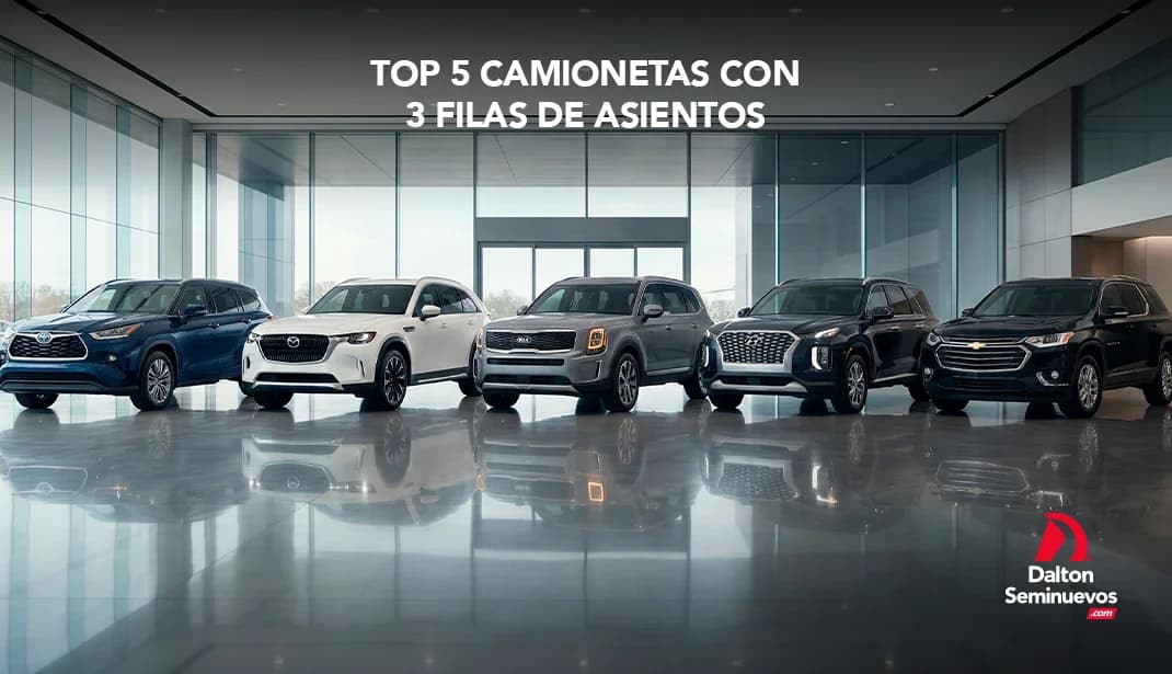 Top 5 camionetas con 3 filas de asientos
