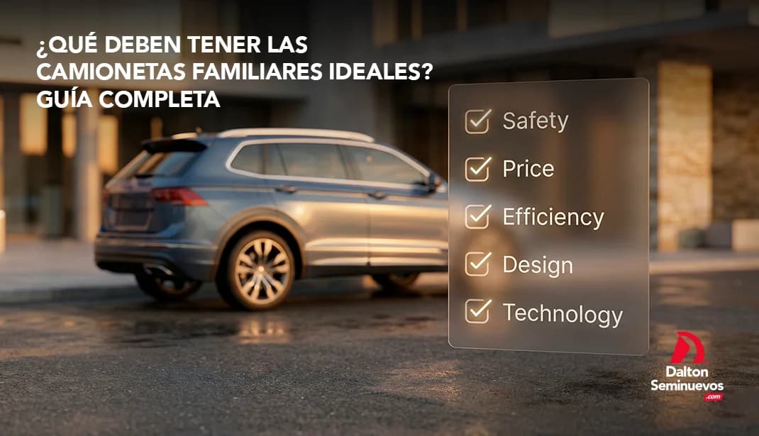¿Qué deben tener las camionetas familiares ideales? Guía completa
