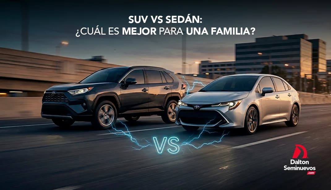 SUV vs Sedán: ¿cuál es mejor para una familia?