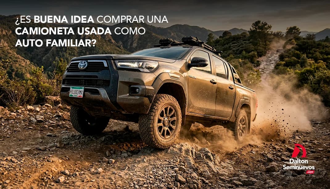 ¿Es buena idea comprar una camioneta usada como auto familiar?