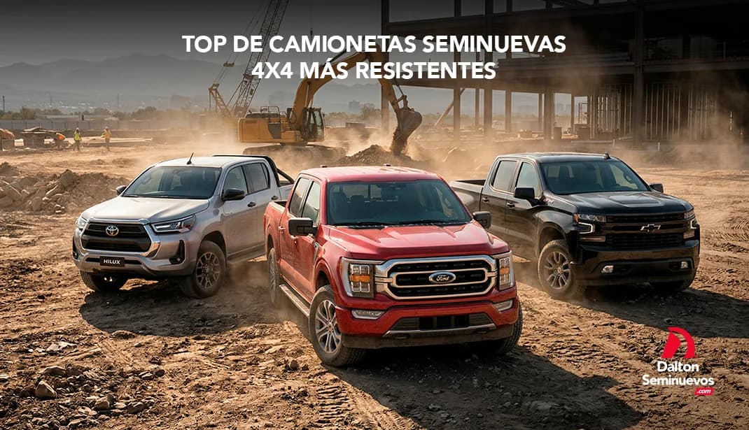 Top de camionetas seminuevas 4x4 más resistentes