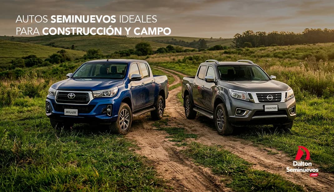 Autos seminuevos ideales para construcción y campo