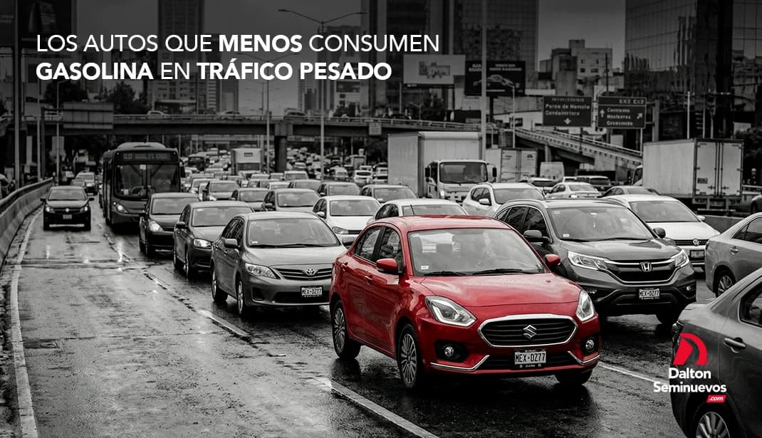 Los autos que menos consumen gasolina en tráfico pesado