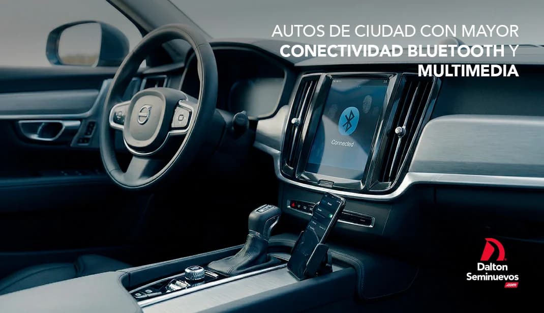 Autos de ciudad con mayor conectividad Bluetooth y multimedia