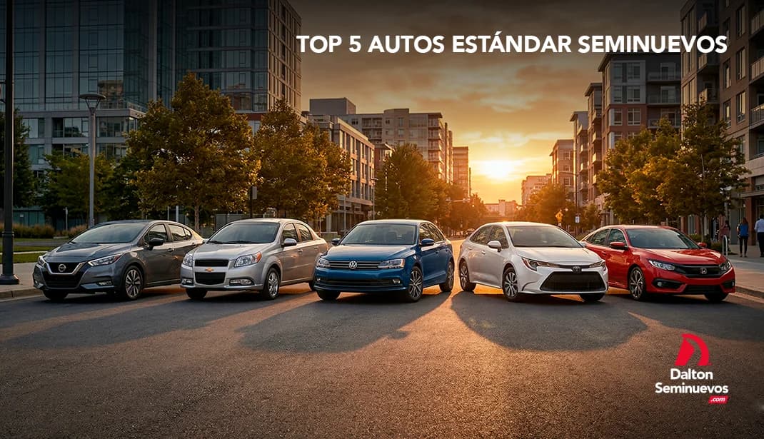 Top 5 autos estándar seminuevos