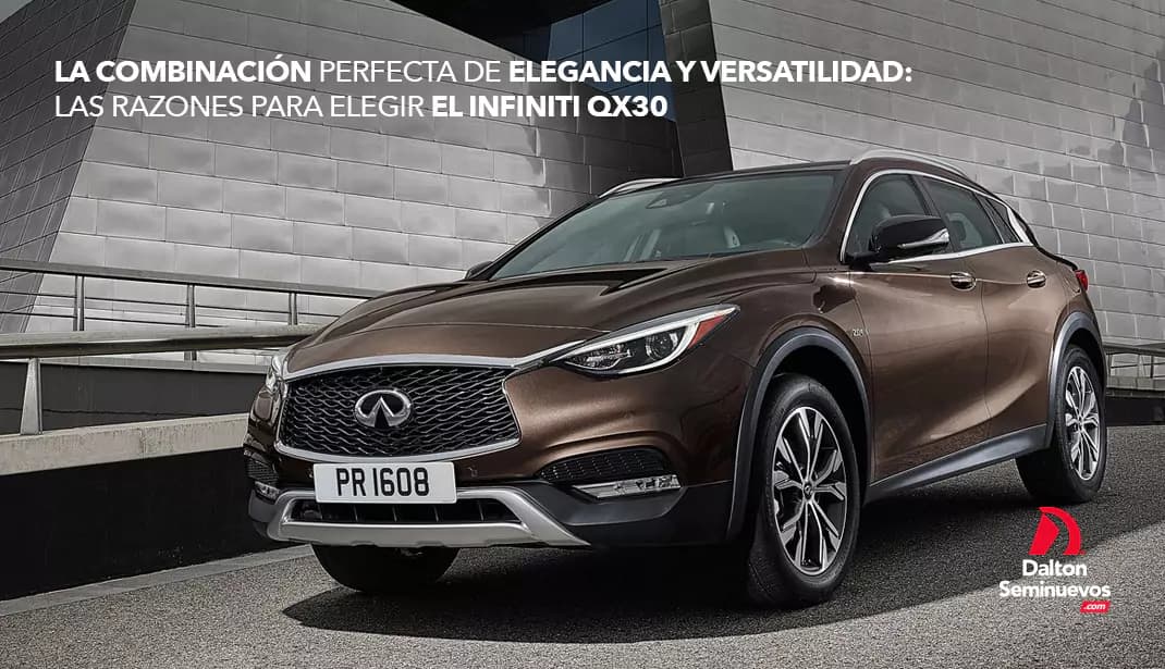 La combinación perfecta de elegancia y versatilidad: las razones para elegir el Infiniti QX30