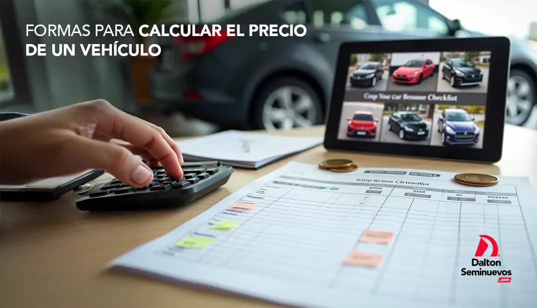 Formas para calcular el precio de un vehículo