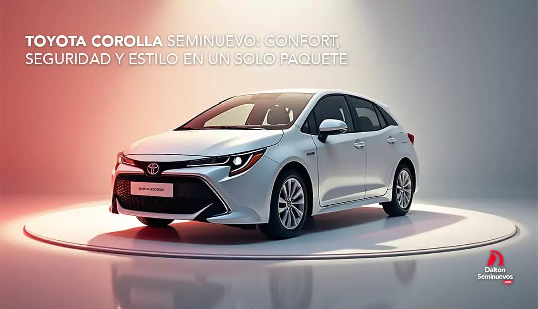 Toyota Corolla Seminuevo: Confort, seguridad y estilo en un solo paquete