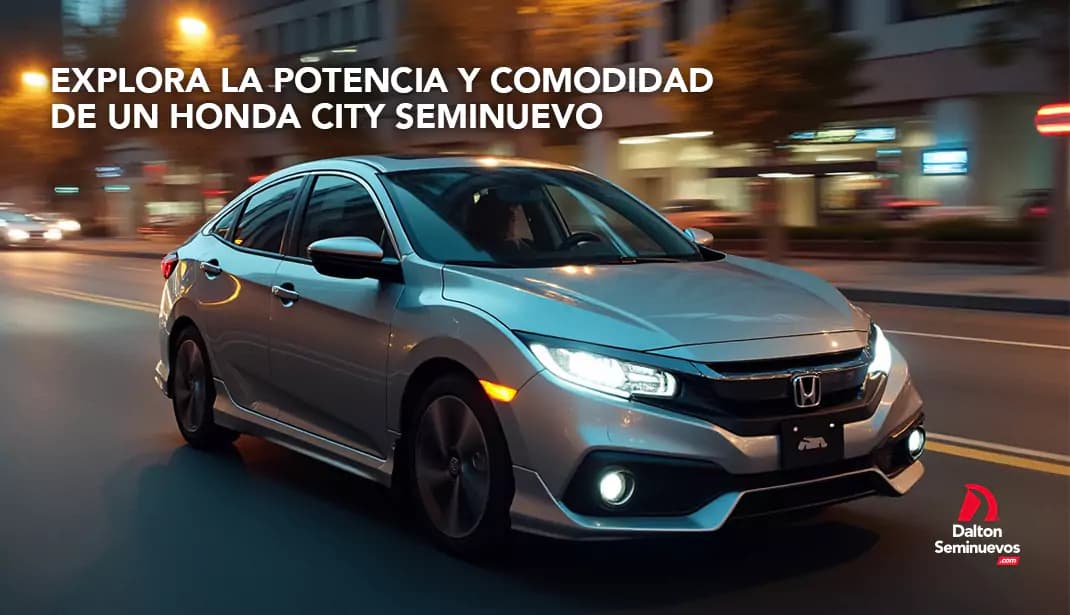 Explora la potencia y comodidad de un Honda City seminuevo